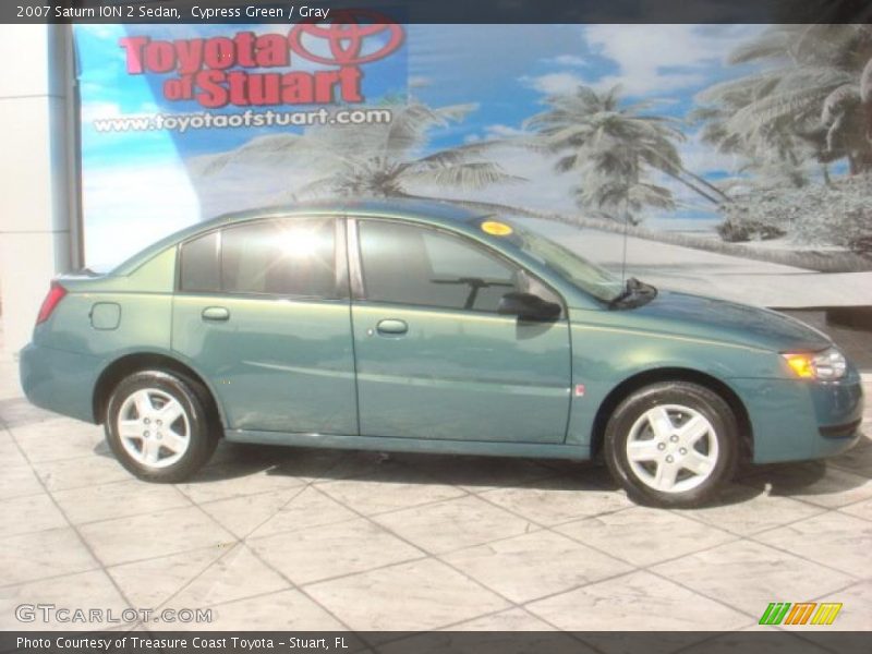 Cypress Green / Gray 2007 Saturn ION 2 Sedan