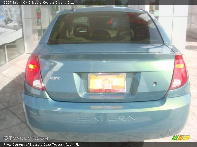 Cypress Green / Gray 2007 Saturn ION 2 Sedan