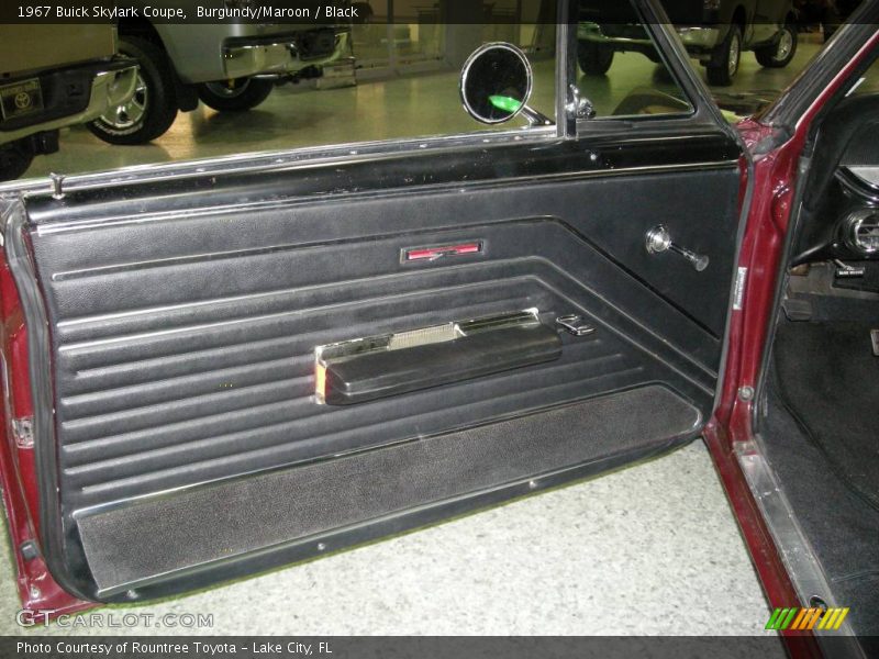 Burgundy/Maroon / Black 1967 Buick Skylark Coupe
