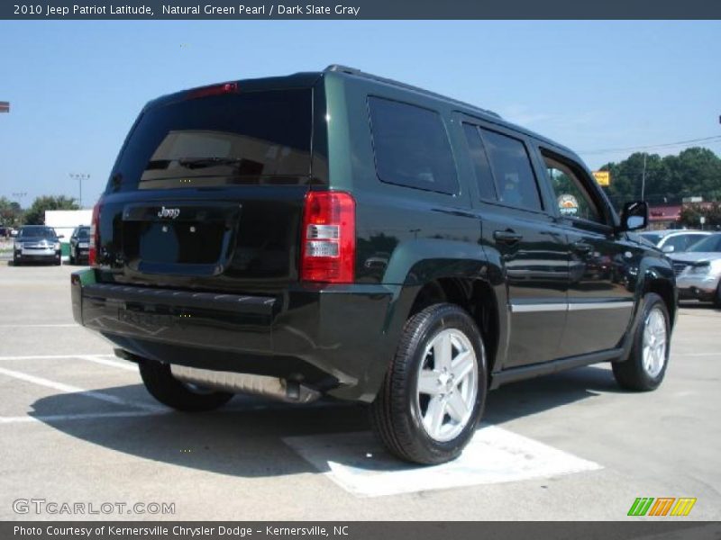 Natural Green Pearl / Dark Slate Gray 2010 Jeep Patriot Latitude