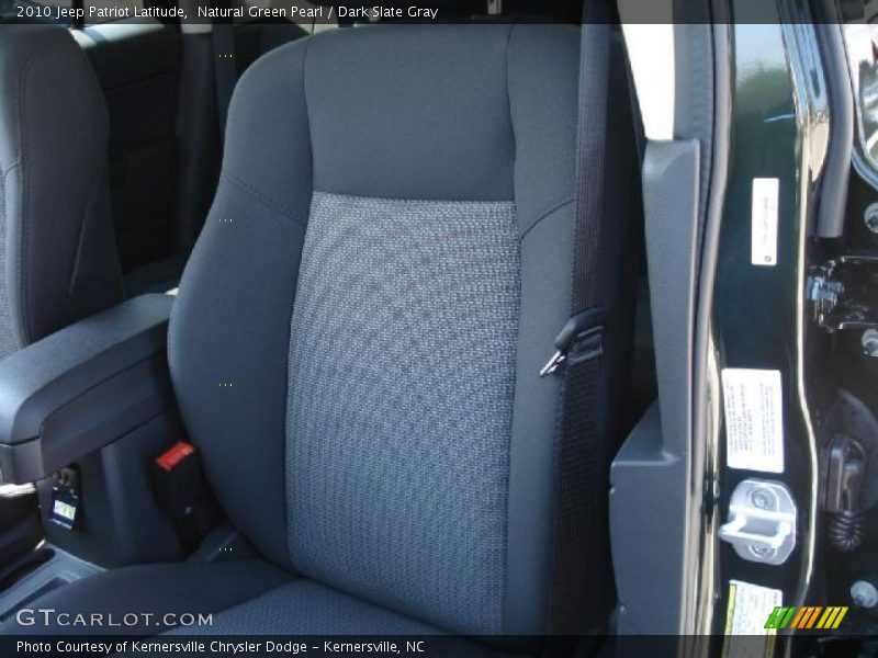 Natural Green Pearl / Dark Slate Gray 2010 Jeep Patriot Latitude