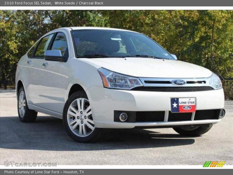 White Suede / Charcoal Black 2010 Ford Focus SEL Sedan