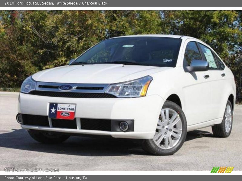 White Suede / Charcoal Black 2010 Ford Focus SEL Sedan