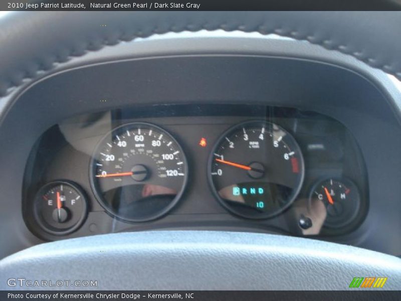 Natural Green Pearl / Dark Slate Gray 2010 Jeep Patriot Latitude