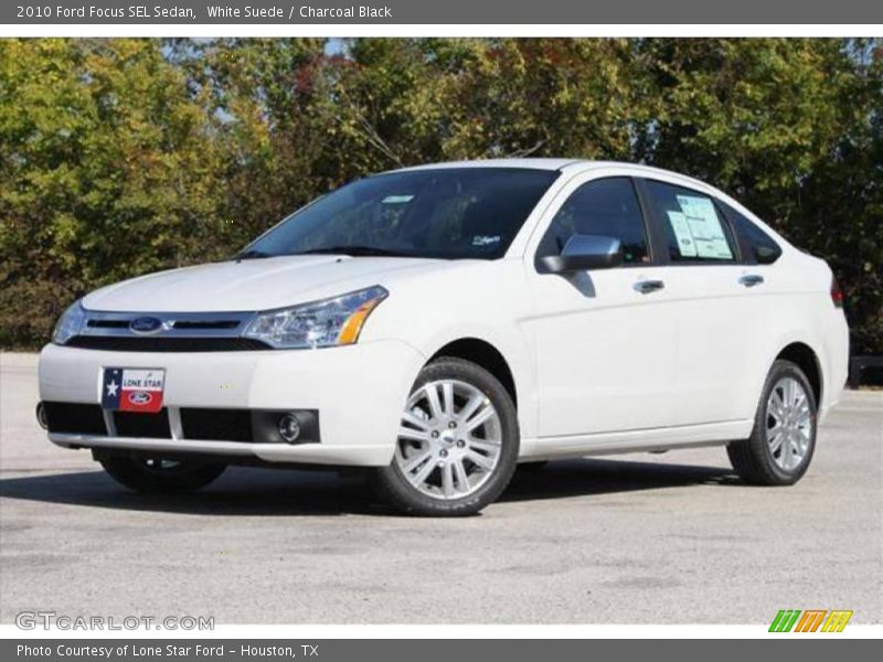 White Suede / Charcoal Black 2010 Ford Focus SEL Sedan