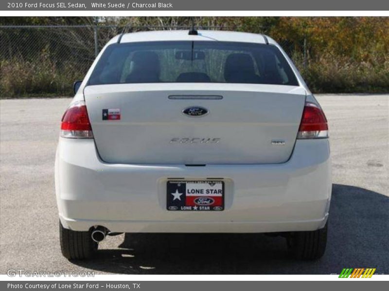 White Suede / Charcoal Black 2010 Ford Focus SEL Sedan