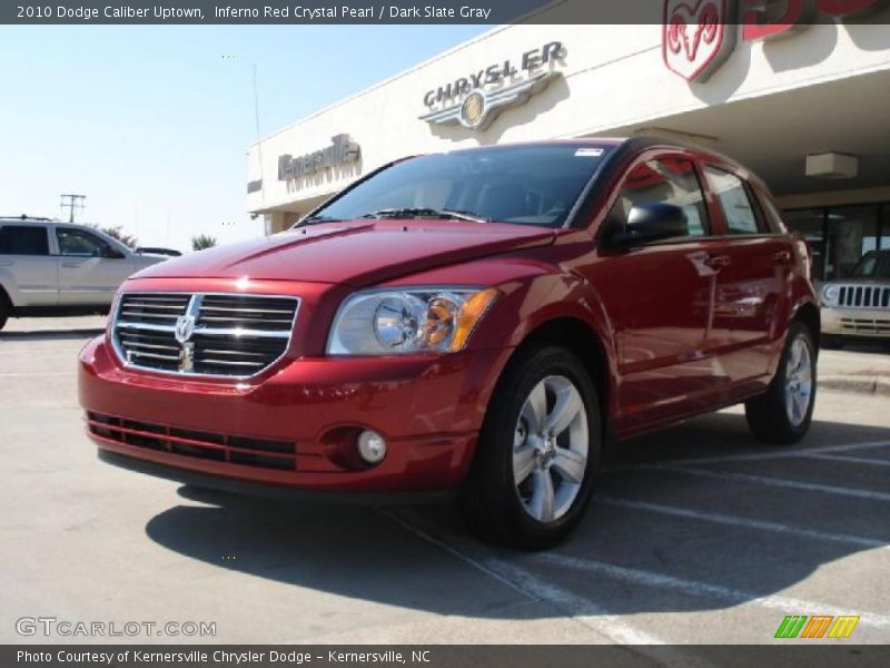 Inferno Red Crystal Pearl / Dark Slate Gray 2010 Dodge Caliber Uptown