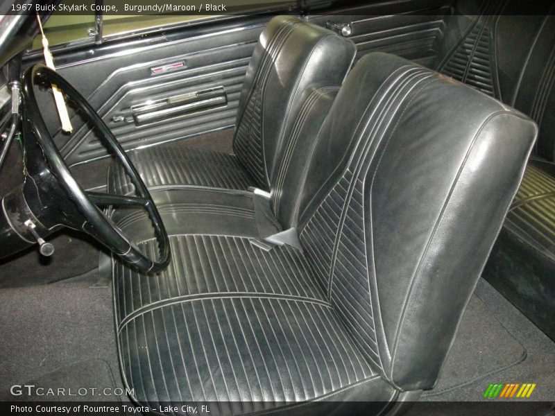 Burgundy/Maroon / Black 1967 Buick Skylark Coupe
