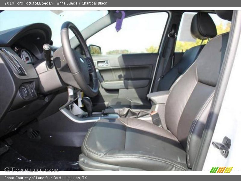 White Suede / Charcoal Black 2010 Ford Focus SEL Sedan