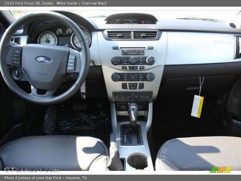 White Suede / Charcoal Black 2010 Ford Focus SEL Sedan
