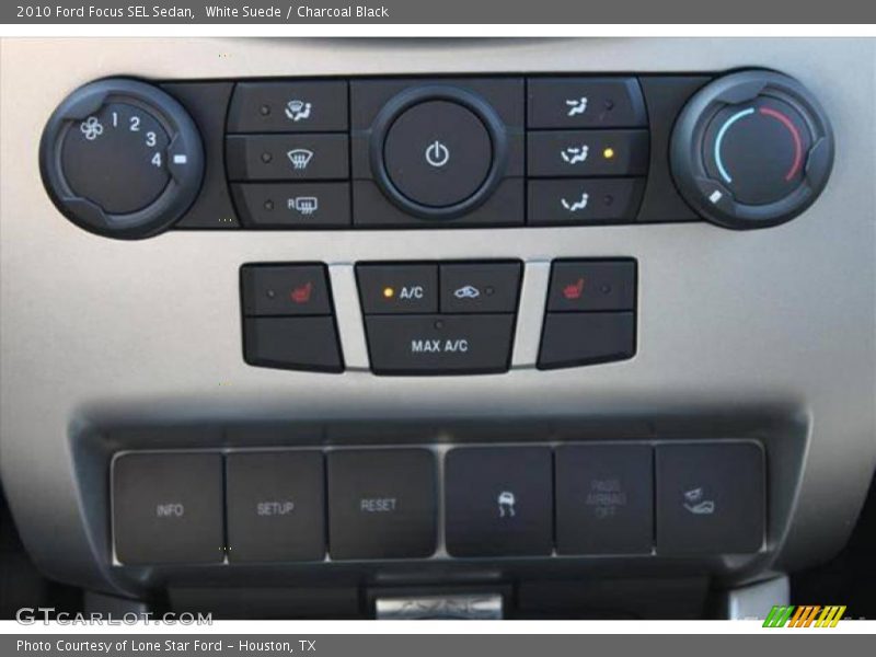 White Suede / Charcoal Black 2010 Ford Focus SEL Sedan