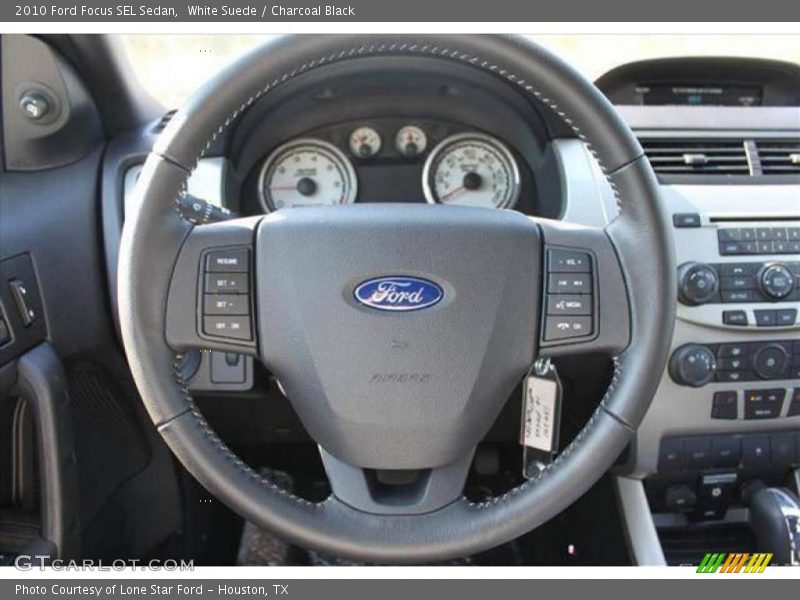 White Suede / Charcoal Black 2010 Ford Focus SEL Sedan