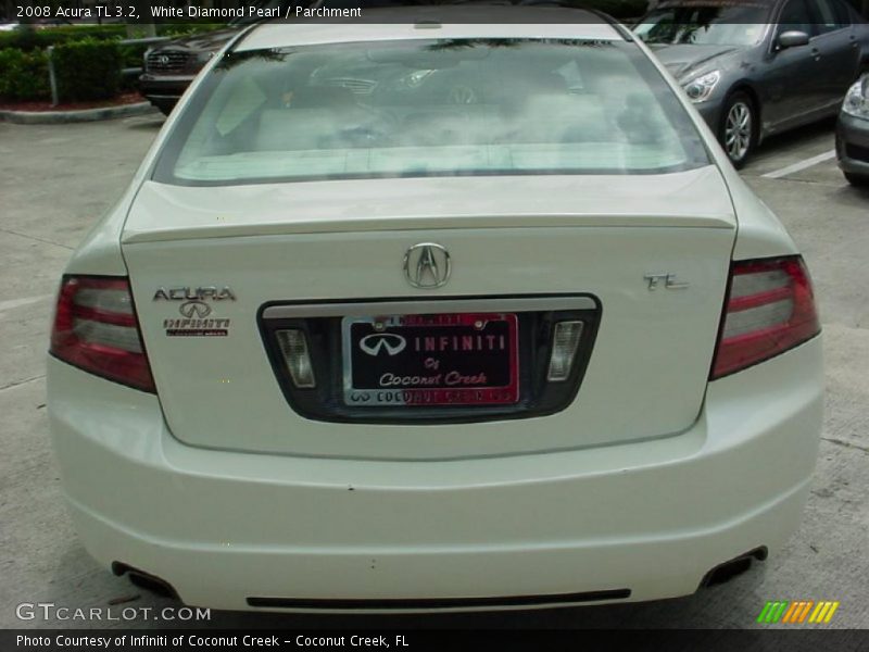 White Diamond Pearl / Parchment 2008 Acura TL 3.2