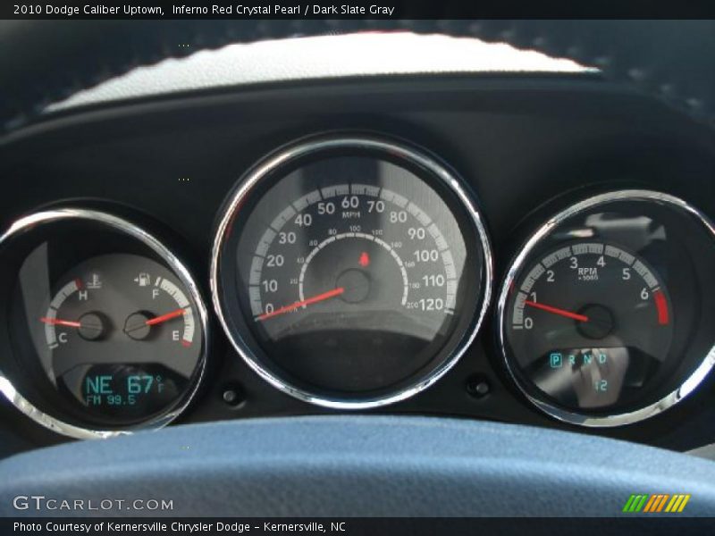 Inferno Red Crystal Pearl / Dark Slate Gray 2010 Dodge Caliber Uptown