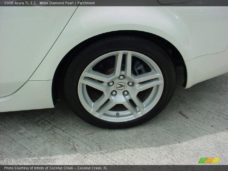 White Diamond Pearl / Parchment 2008 Acura TL 3.2