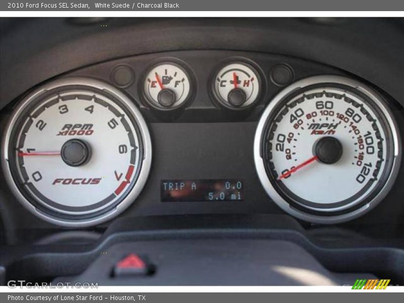 White Suede / Charcoal Black 2010 Ford Focus SEL Sedan