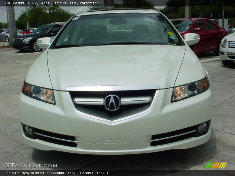 White Diamond Pearl / Parchment 2008 Acura TL 3.2