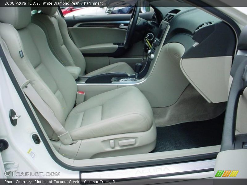 White Diamond Pearl / Parchment 2008 Acura TL 3.2