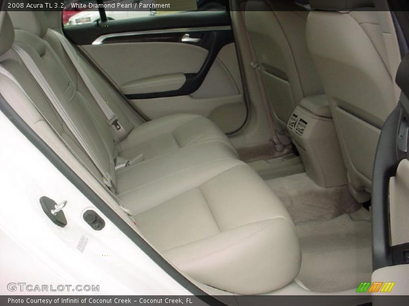 White Diamond Pearl / Parchment 2008 Acura TL 3.2