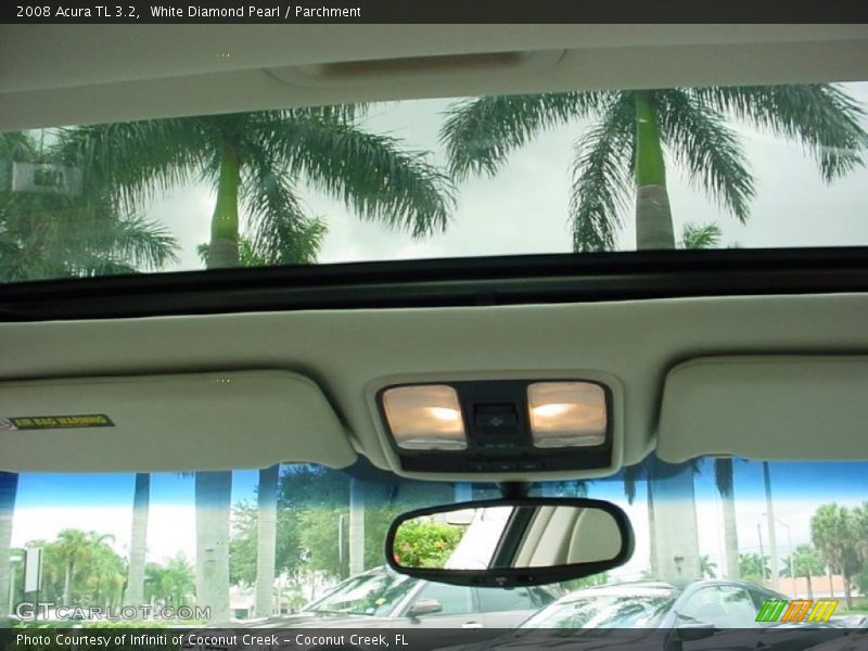 White Diamond Pearl / Parchment 2008 Acura TL 3.2