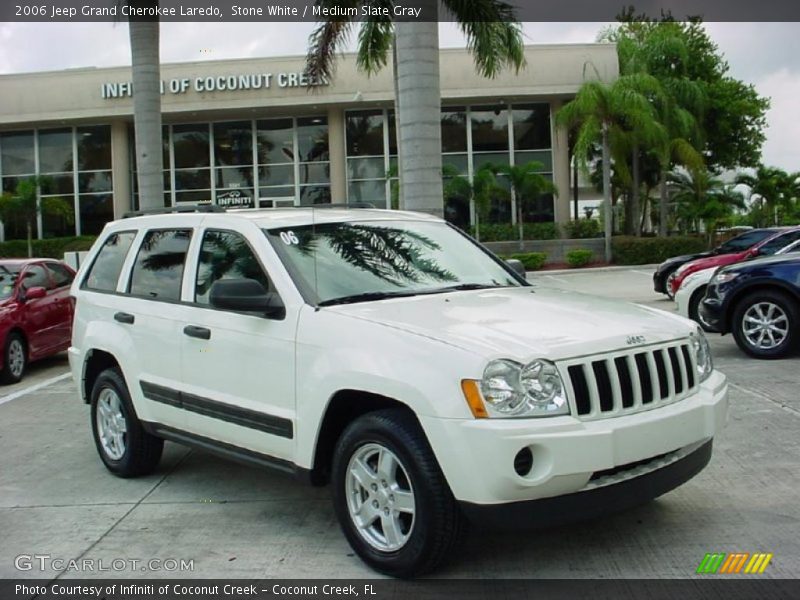 Stone White / Medium Slate Gray 2006 Jeep Grand Cherokee Laredo