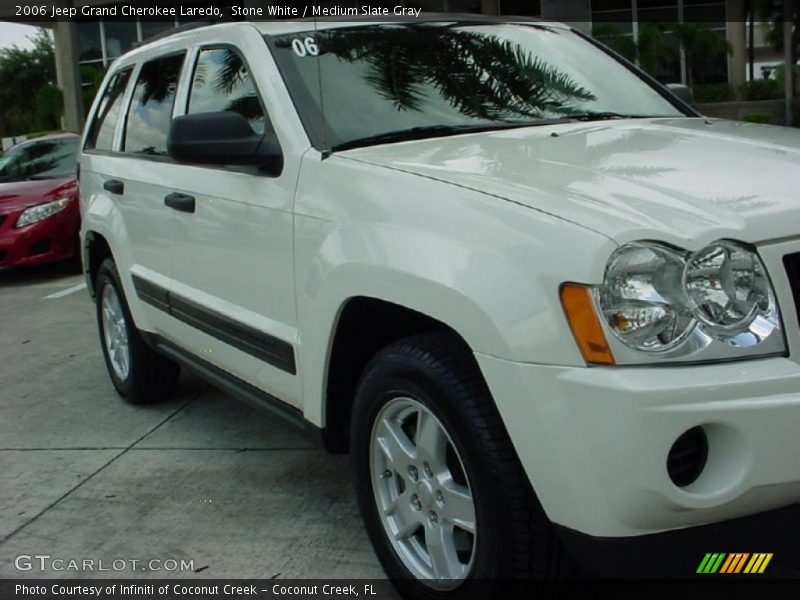 Stone White / Medium Slate Gray 2006 Jeep Grand Cherokee Laredo