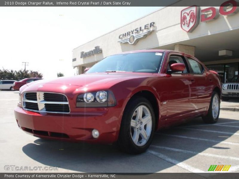 Inferno Red Crystal Pearl / Dark Slate Gray 2010 Dodge Charger Rallye