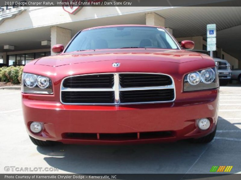 Inferno Red Crystal Pearl / Dark Slate Gray 2010 Dodge Charger Rallye