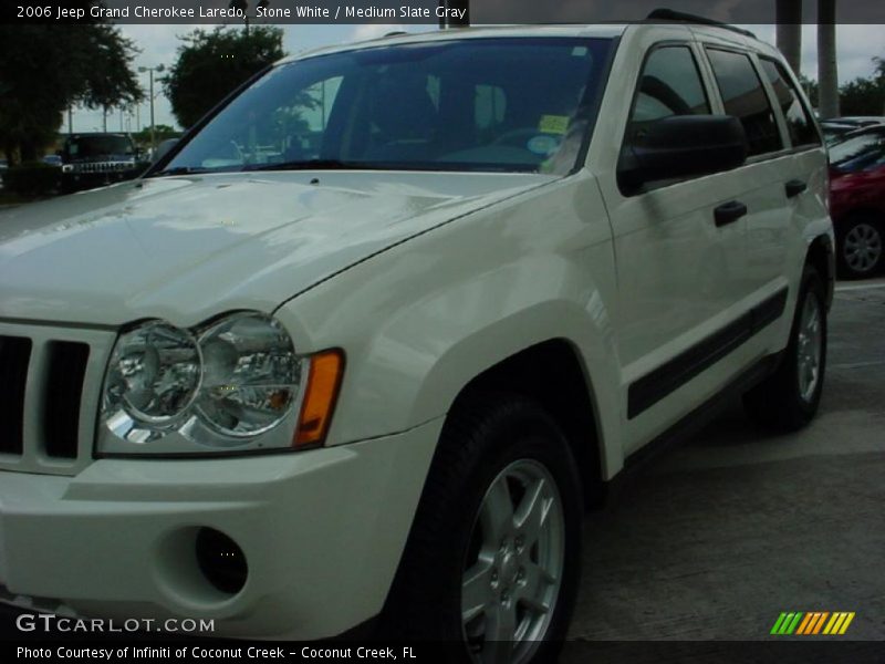Stone White / Medium Slate Gray 2006 Jeep Grand Cherokee Laredo