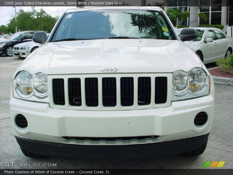 Stone White / Medium Slate Gray 2006 Jeep Grand Cherokee Laredo