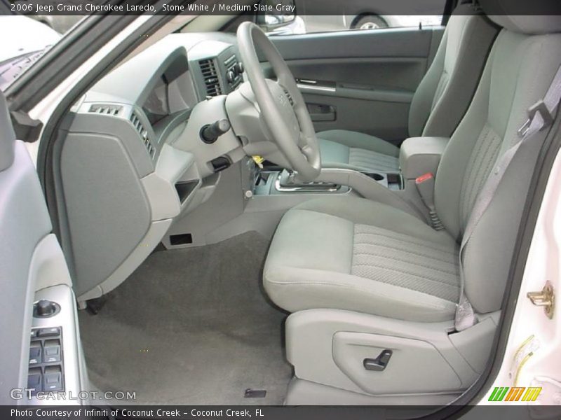 Stone White / Medium Slate Gray 2006 Jeep Grand Cherokee Laredo