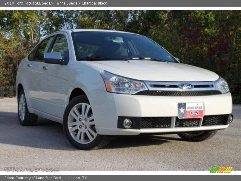 White Suede / Charcoal Black 2010 Ford Focus SEL Sedan