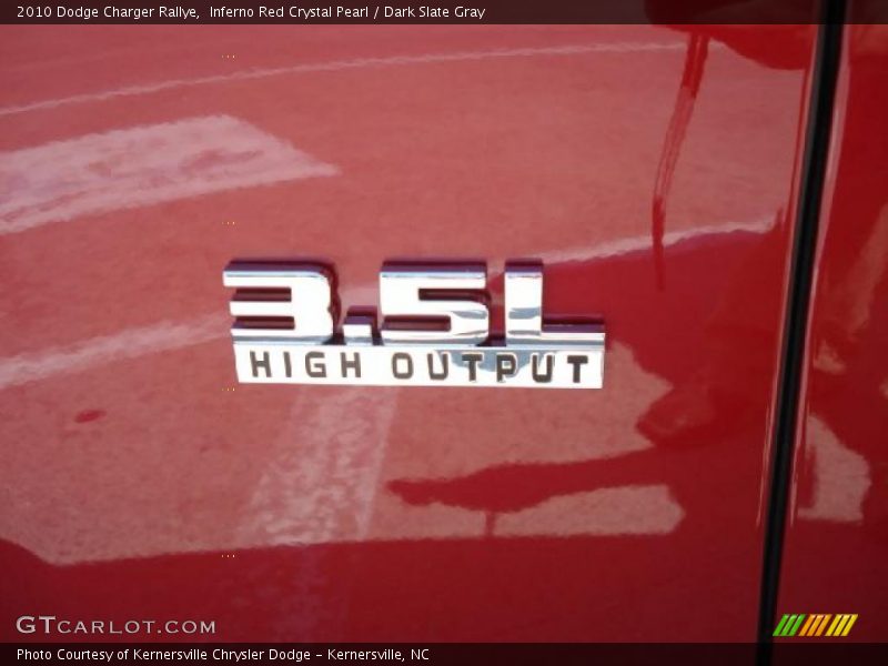 Inferno Red Crystal Pearl / Dark Slate Gray 2010 Dodge Charger Rallye
