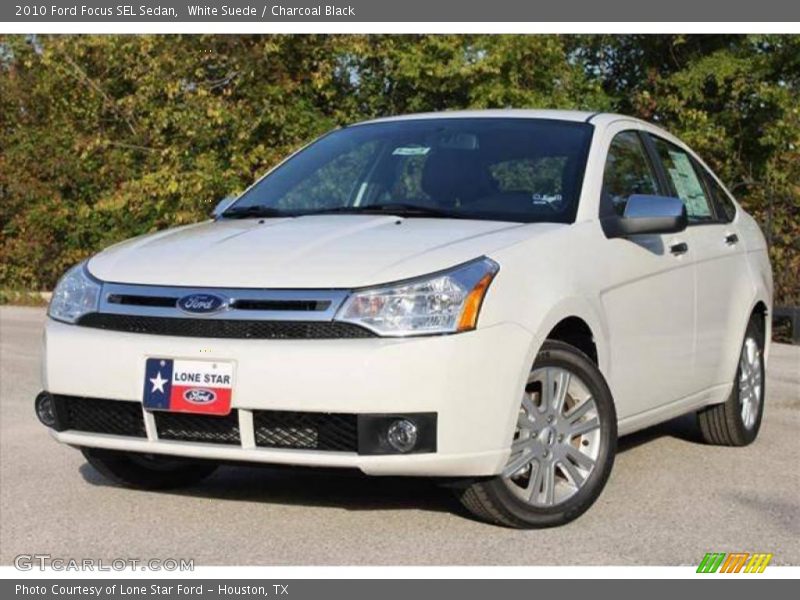 White Suede / Charcoal Black 2010 Ford Focus SEL Sedan