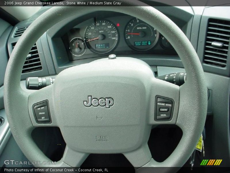 Stone White / Medium Slate Gray 2006 Jeep Grand Cherokee Laredo