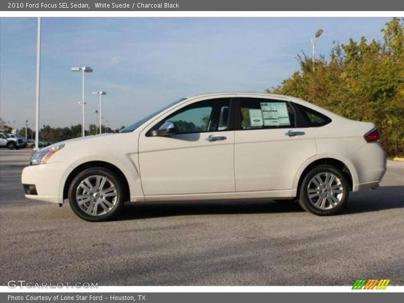 White Suede / Charcoal Black 2010 Ford Focus SEL Sedan