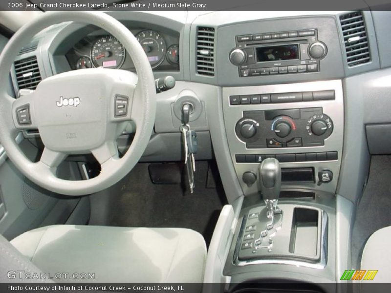 Stone White / Medium Slate Gray 2006 Jeep Grand Cherokee Laredo