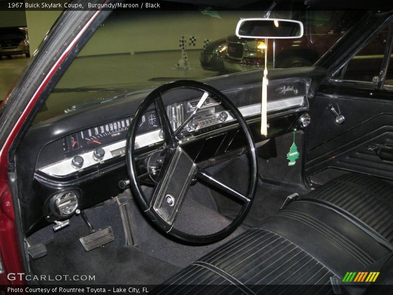 Burgundy/Maroon / Black 1967 Buick Skylark Coupe