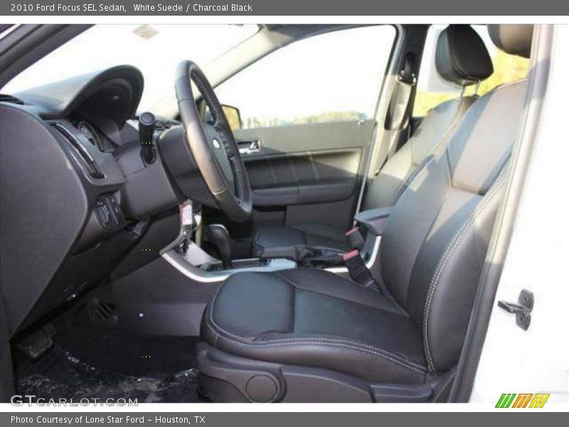 White Suede / Charcoal Black 2010 Ford Focus SEL Sedan