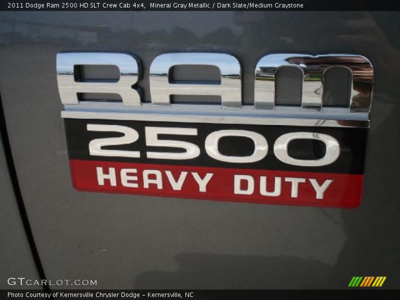 Mineral Gray Metallic / Dark Slate/Medium Graystone 2011 Dodge Ram 2500 HD SLT Crew Cab 4x4