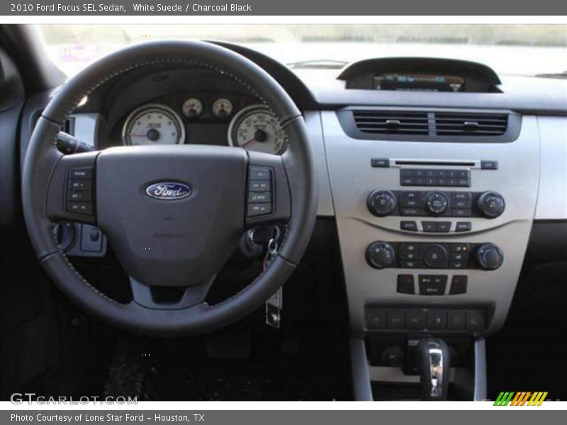 White Suede / Charcoal Black 2010 Ford Focus SEL Sedan