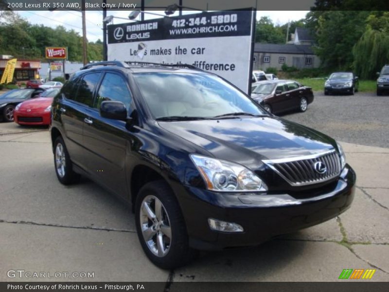 Black Onyx / Ivory 2008 Lexus RX 350 AWD