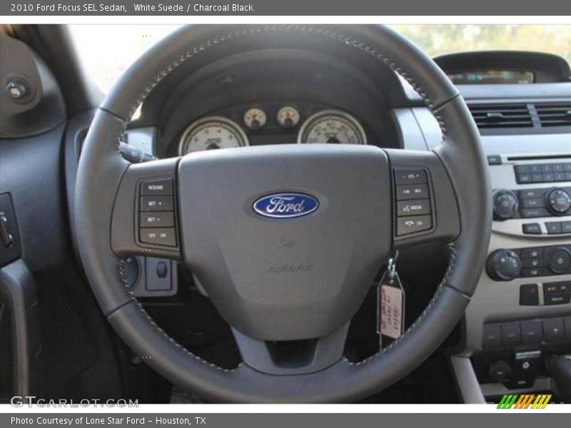 White Suede / Charcoal Black 2010 Ford Focus SEL Sedan