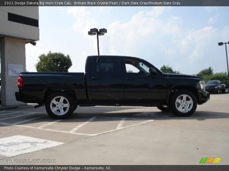 Brilliant Black Crystal Pearl / Dark Slate Gray/Medium Slate Gray 2011 Dodge Dakota Big Horn Crew Cab