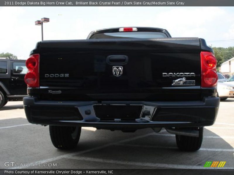 Brilliant Black Crystal Pearl / Dark Slate Gray/Medium Slate Gray 2011 Dodge Dakota Big Horn Crew Cab