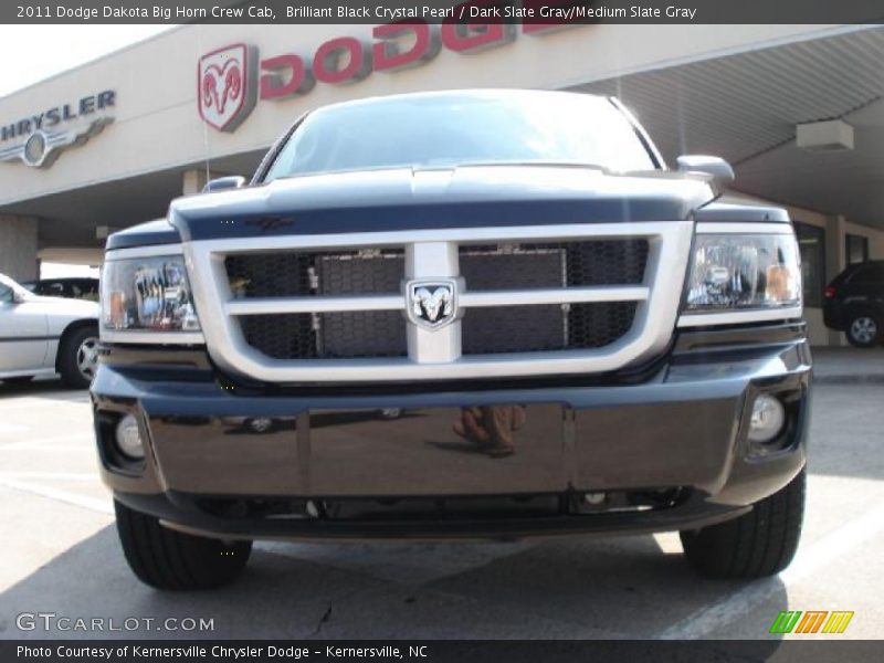 Brilliant Black Crystal Pearl / Dark Slate Gray/Medium Slate Gray 2011 Dodge Dakota Big Horn Crew Cab