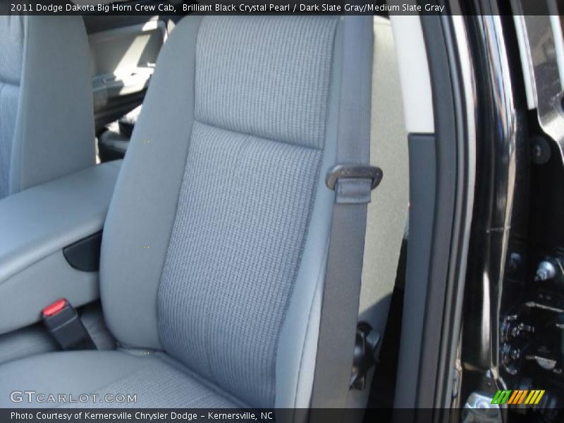 Brilliant Black Crystal Pearl / Dark Slate Gray/Medium Slate Gray 2011 Dodge Dakota Big Horn Crew Cab