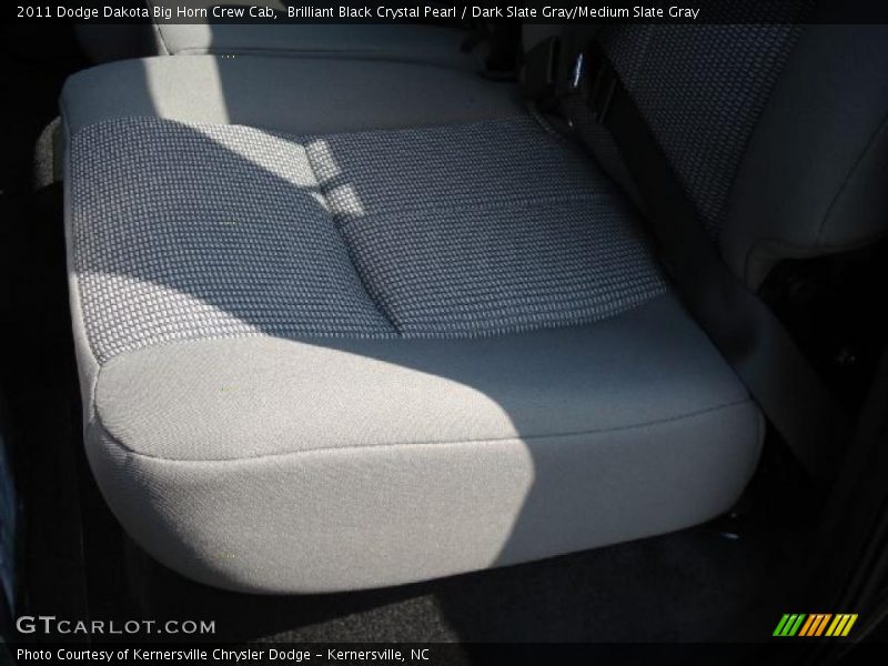 Brilliant Black Crystal Pearl / Dark Slate Gray/Medium Slate Gray 2011 Dodge Dakota Big Horn Crew Cab
