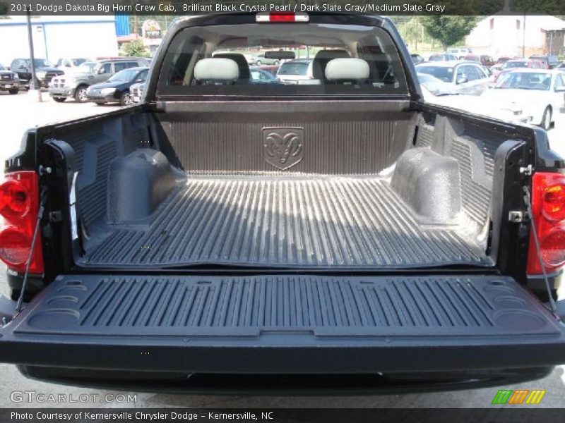 Brilliant Black Crystal Pearl / Dark Slate Gray/Medium Slate Gray 2011 Dodge Dakota Big Horn Crew Cab