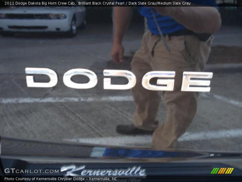 Brilliant Black Crystal Pearl / Dark Slate Gray/Medium Slate Gray 2011 Dodge Dakota Big Horn Crew Cab